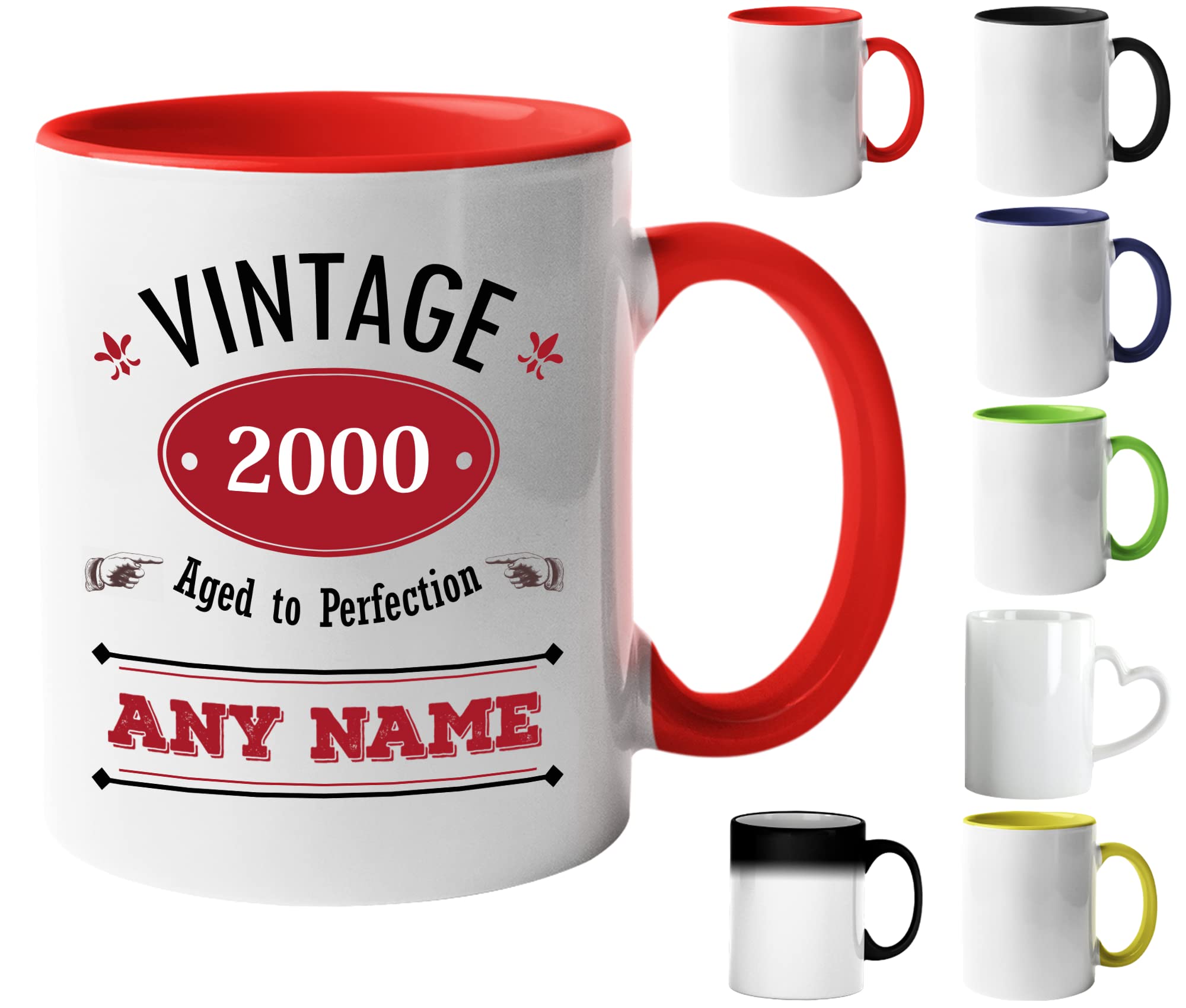 Mr Jeans Vintage 2000 Mug (Age 22) Aged to Perfection Personalised Mug - Customised 22th Birthday Gift - Add Name