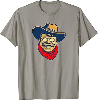 Teddy Roosevelt Rough Rider American National Parks Retro T-Shirt