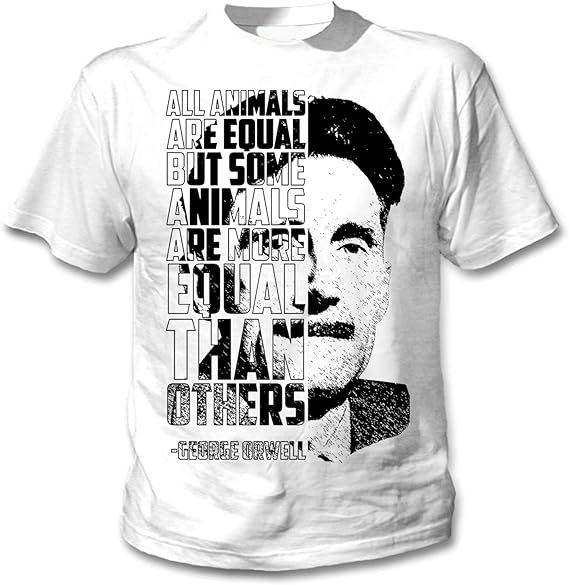 teesquare1st Men's Orwell All Animals Cotton T Shirt Men