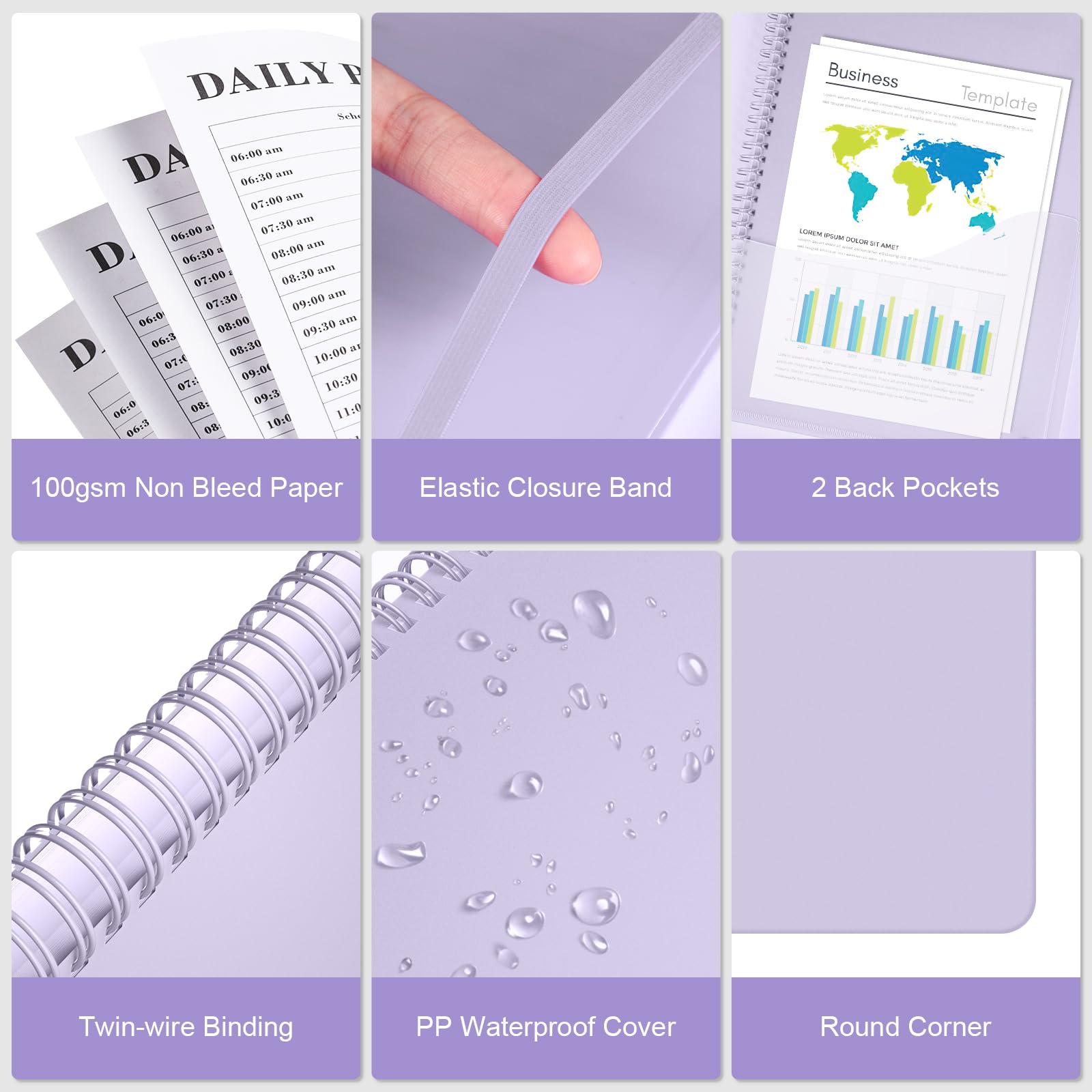 Planner Undated, Asten Daily Planner Agenda with To Do List - Image 4