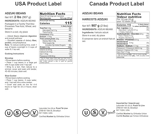 Vista 20 de Food to Live - Frijoles Adzuki, 20 libras de frijoles azuki secos enteros (frijoles rojos mungos), crudos, veganos, kosher, germinables, a granel.