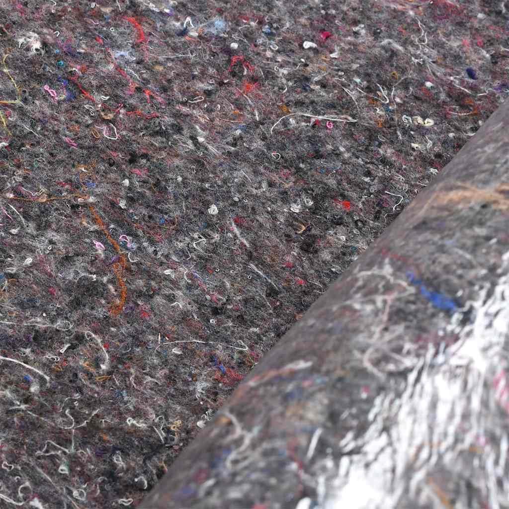 Fieltro antideslizante de 280 g m², gris, 10 x 1 m, para suelo al renovar, pintar, mudarse y construir