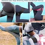 Bandes de bottes Bandes à colle Ensemble, Bandes non-dérapantes de résistance de tissu plus large, 3 Niveaux de résistance des jambes & Formation de colles, Travail à domicile pour les femmes, Postpartum & Pilates de yoga