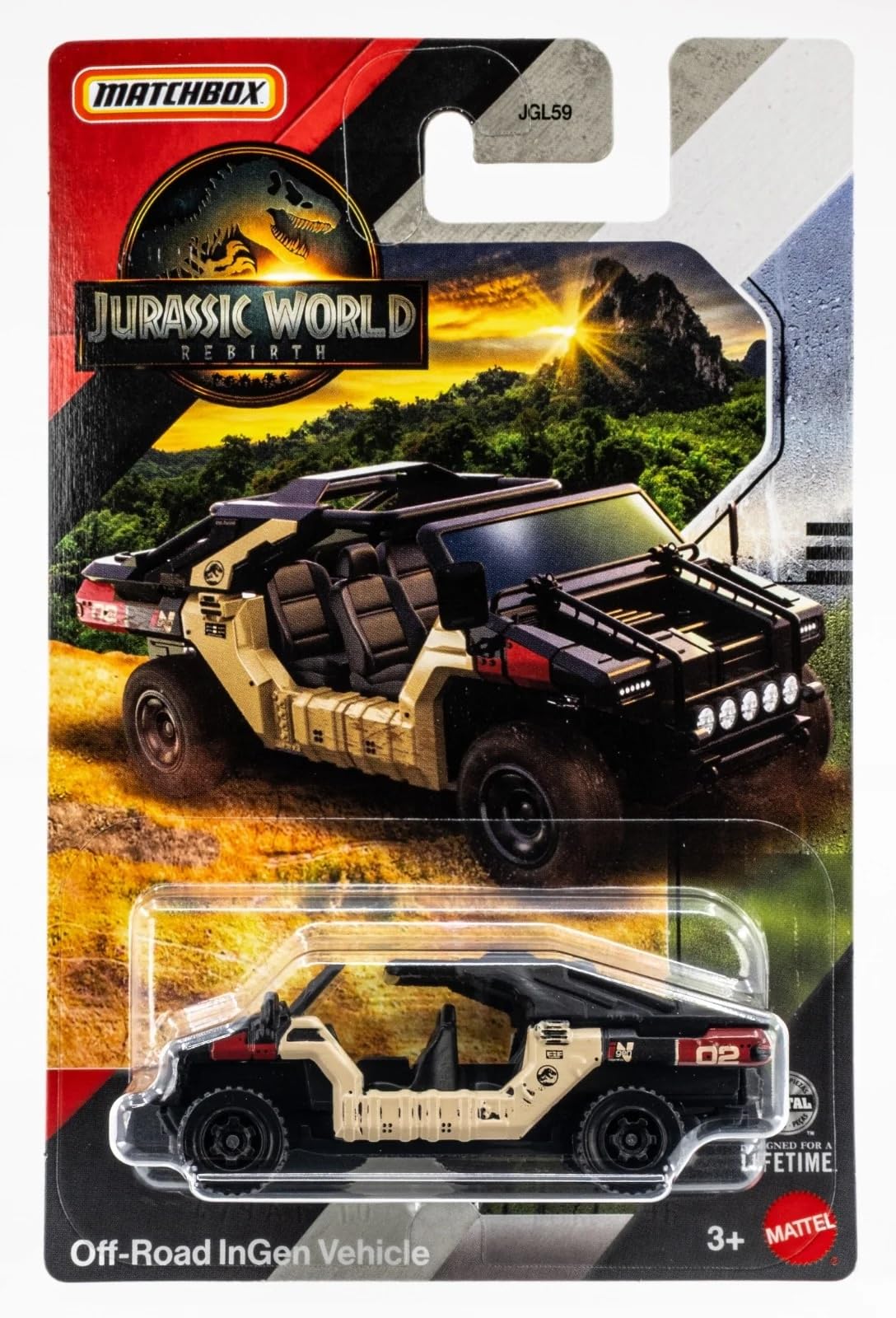 Matchbox Jurassic World Rebirth Off-Road Ingen Vehicle Mattel JGL59 1