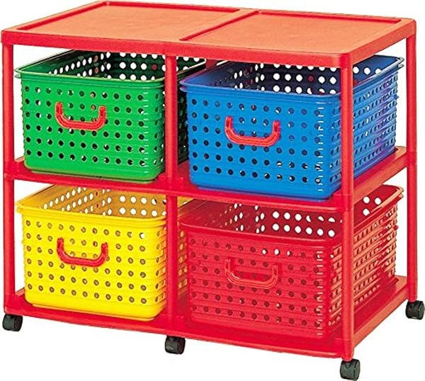 和泉化成 収納家具 キッズ ビッグバスケット4型キャスター付 (87×56×高72cm) - 1