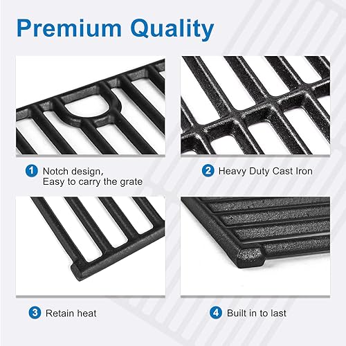 Miniatura 4 de Uniflasy Rejilla de cocción de hierro fundido para Nexgrill 720-0925P 720-0925 720-0925S 720-1012 parrilla de gas, para Nexgrill 720-0340, para