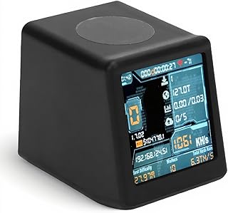 Bitcoins Miner, 1.54 Inch Smart Display Crypto Miner Lottery Mining Device, 1060 KH/s BTC Mining Machine with Desktop Clock Function (Black)