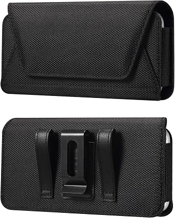 Cell Phone Holster Nylon Belt Holder Pouch Case w/Magnetic