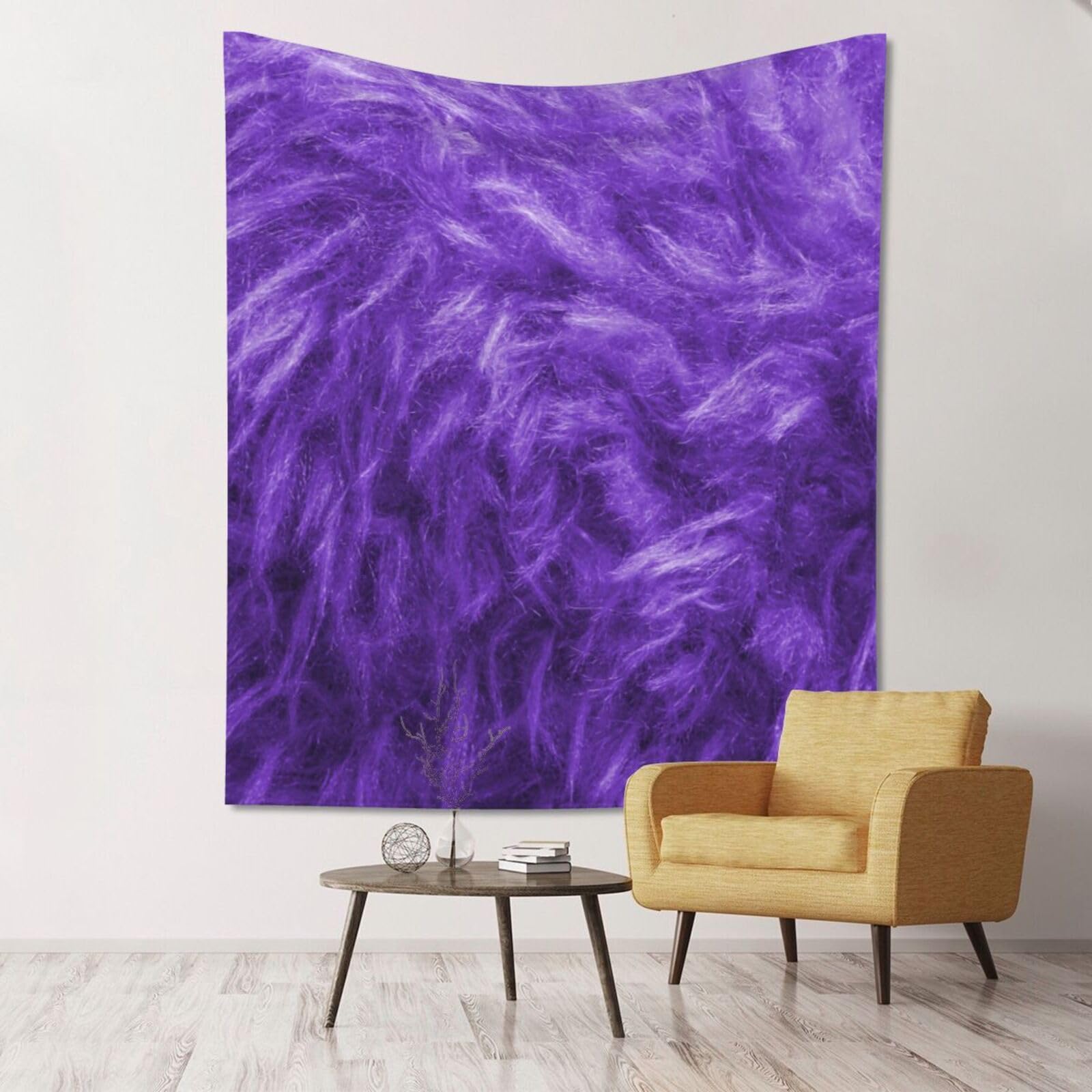 WKSGDSG Large Wall Hanging, Machine Washable Tapestry For Dorm Room, Purple, Lightweight Polyester Wall Art For Bedroom Living Room, 152x130cm