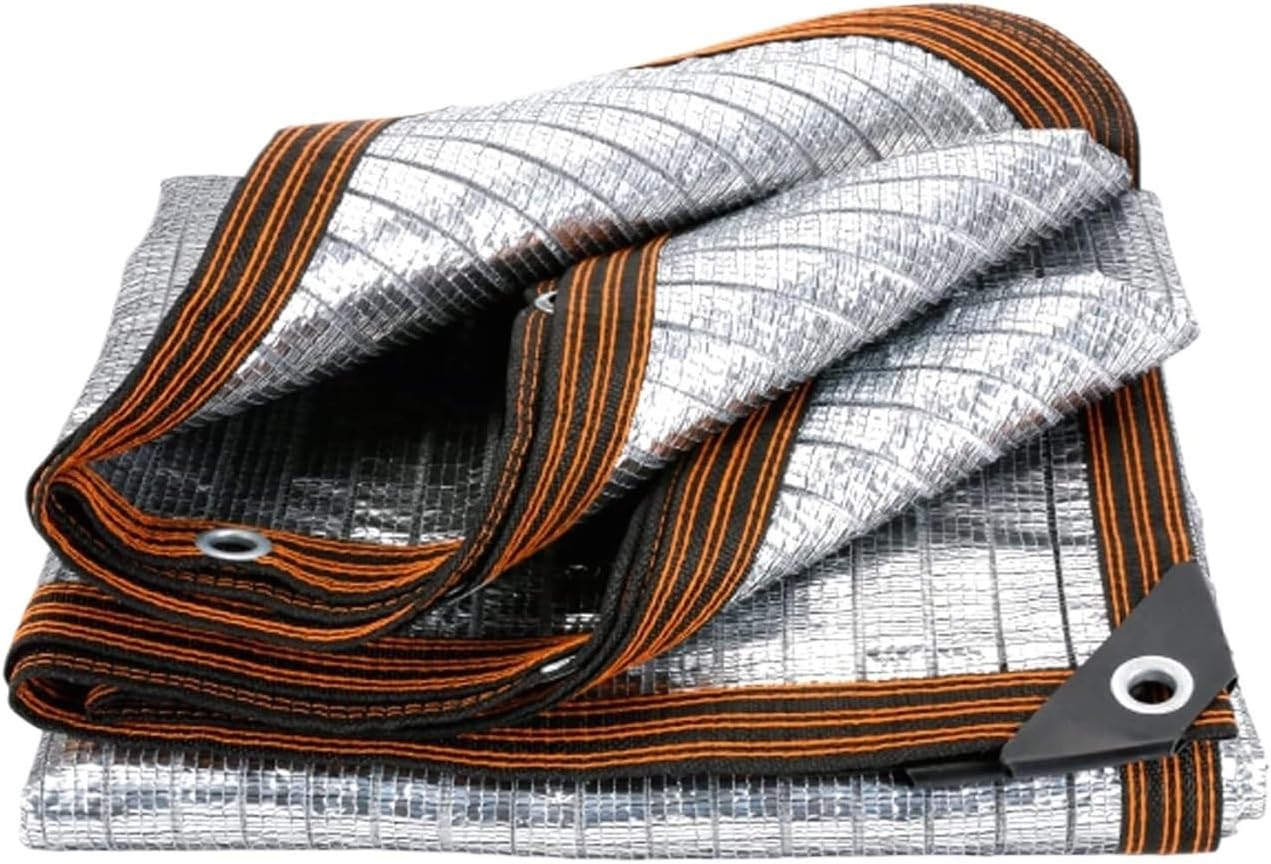 Shade Cloth ， Shade Net，Shade Cloth，Shade Canopy，Shade Cloth for Garden，Aluminum Foil Sunblock Shade Cloth,Heavy Duty Shade Netting,Sun Shade Fabric,(6.6x19.7ft)