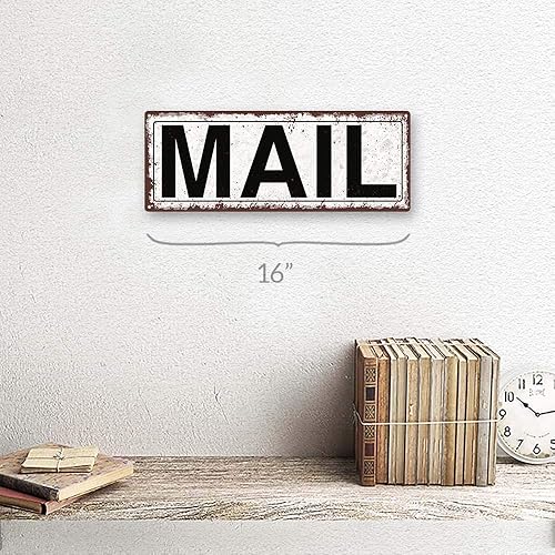 Miniatura 2 de Homebody Accents TM Mail - Letrero de calle de metal, rústico, vintage