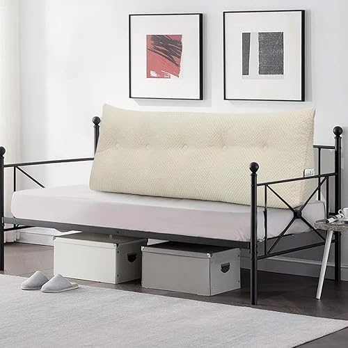 Miniatura 5 de idee-home Almohada triangular para cabecero matrimonial, almohada de cuña para respaldo de cama de día, almohada de respaldo de lectura, cojín de