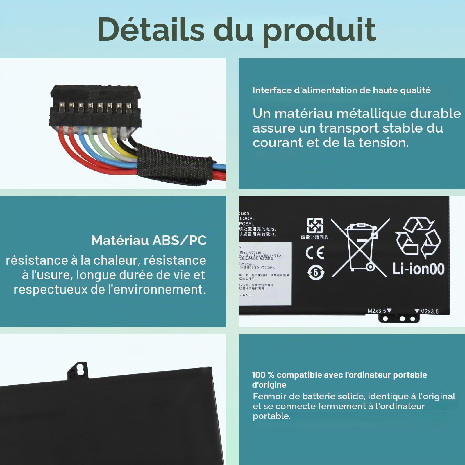 K KYUER L17C4PB0 L17M4PB0 Laptop Batterie pour Lenovo Flex 6-14ARR 6-14IKB IdeaPad 530S-14IKB 530S-14ARR 530S-15IKB Yoga 530-14ARR 530-14IKB XiaoXin Air 14IKBR 14IWL 14ARR 15IKBR 15ARR 15IWL L17C4PB2