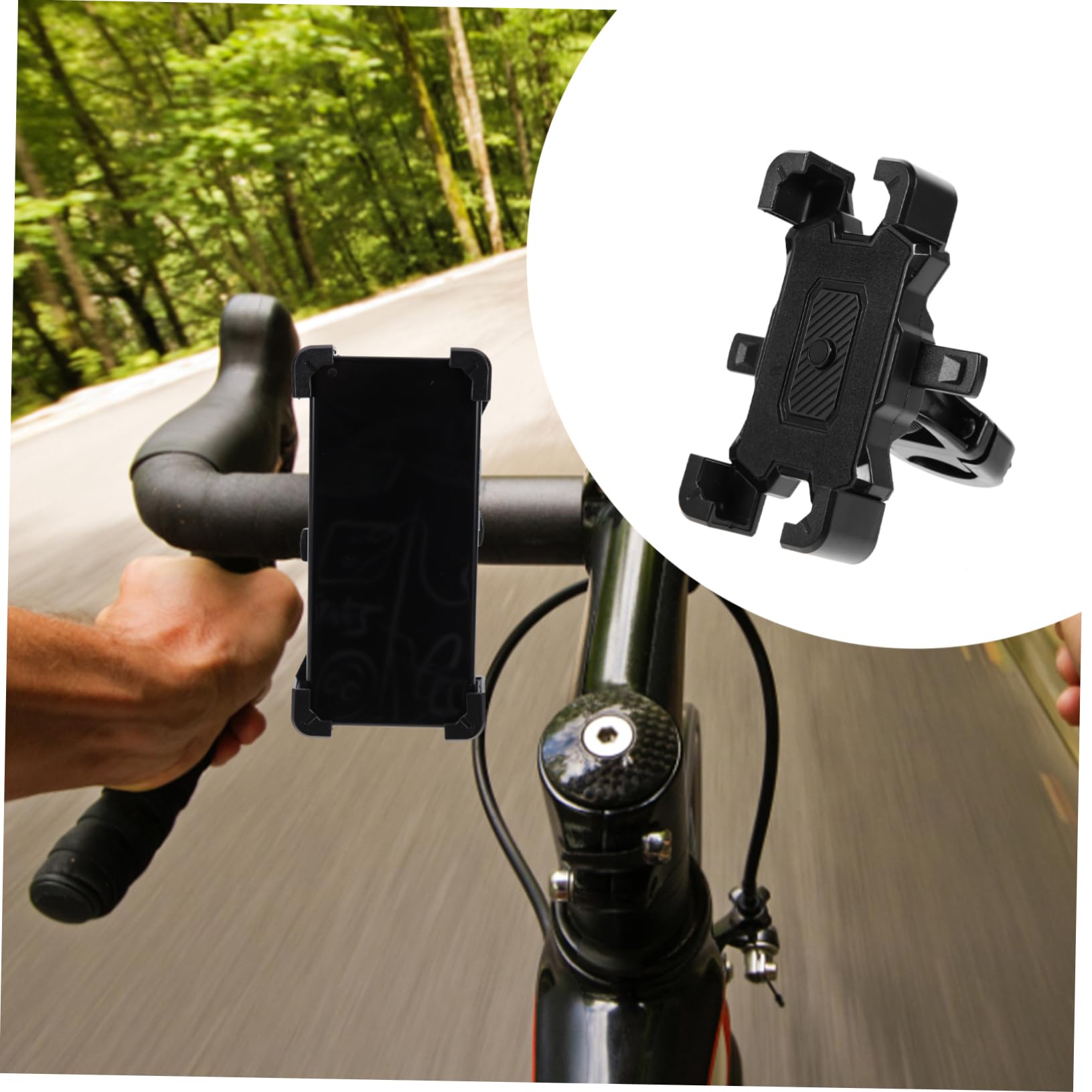 Gatuida 2pezzi Supporto Telefono Per Bici Supporto Smartphone Rotabile Per Ciclismo Design Stabile e Sicuro Compatibile Con La Maggior Dei Telefono Facile Da Installare e Resistente