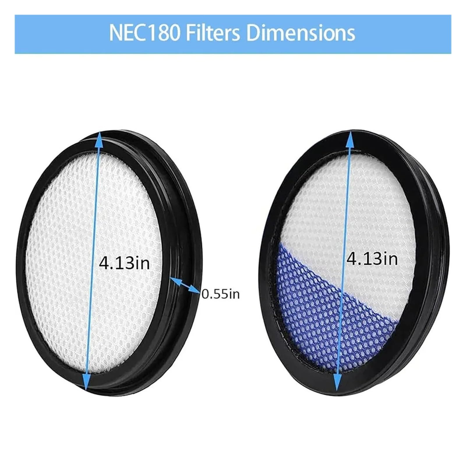 Filtro HEPA Compatible Con Eureka NEC190 NEC180 NEC185 NEC186 Aspirador