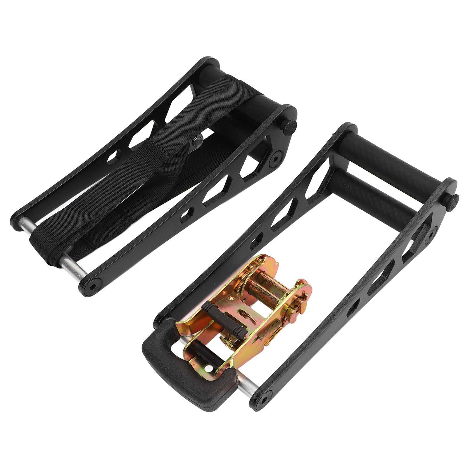 BORDSTRACT Archery Compound Bow Press, Portable Ratchet Style String Changer, Universal Tuning Tool for Compound Bows, Aluminum Alloy Material, Indoor and Outdoor Use(black)