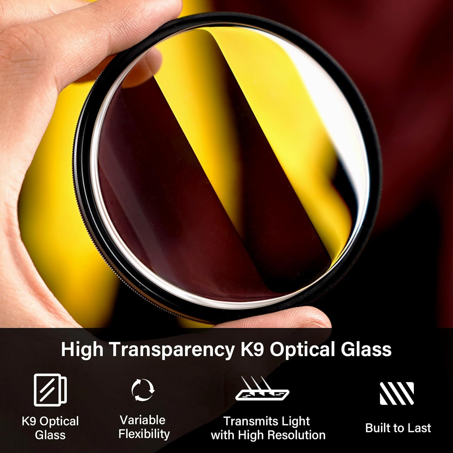 Walking Way 62MM Bilateral Blur Ghost Motion Prism Filter - Rotatable Motion Blur and Double Exposure Lens Filter for Creative Visual Effects Portraits/Videos