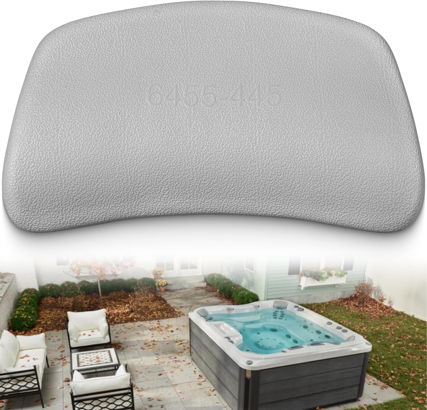 Replacement for 6455-445 Spa Chevron Pillow with Suction Cups for Sundance Altamar, Montego, Bahia, Maxxus, Calypso, Optima, Cameo, Rio, Capri, Solo, Caprio, Tango, Marin 1998-2000 Series Hot Tubs