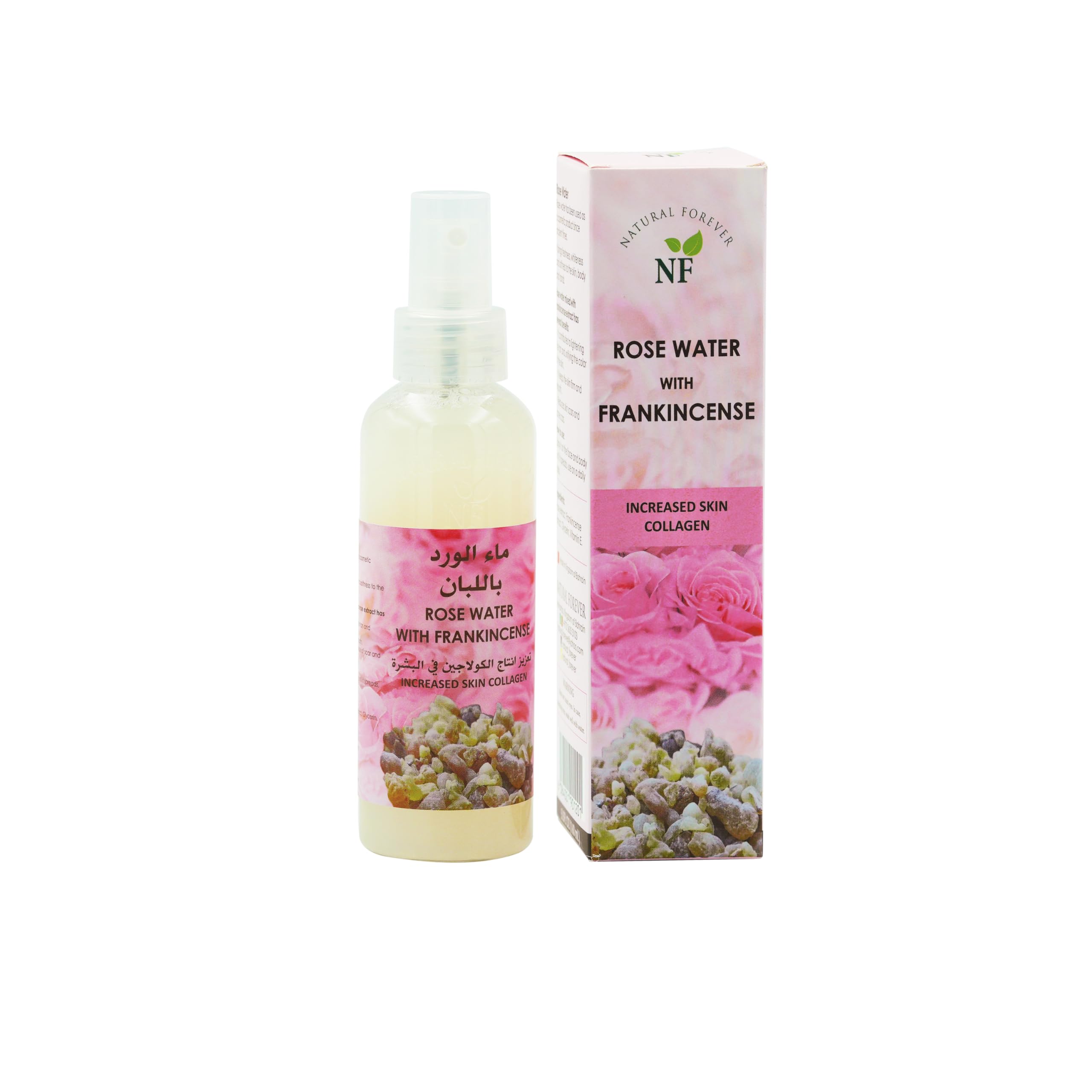Rose Water With Frankincense, 160ml | Natural Ingredients | Anti-Ageing Benefits | Minimizes Scars and Acne Marks | Increased Skin Collagen