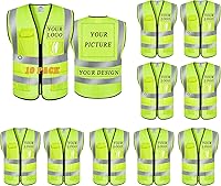 Vista 19 de BeautyWill Chaleco de seguridad personalizado con logotipo Clase 2 Chaleco reflectante de alta visibilidad Chaleco de trabajo protector