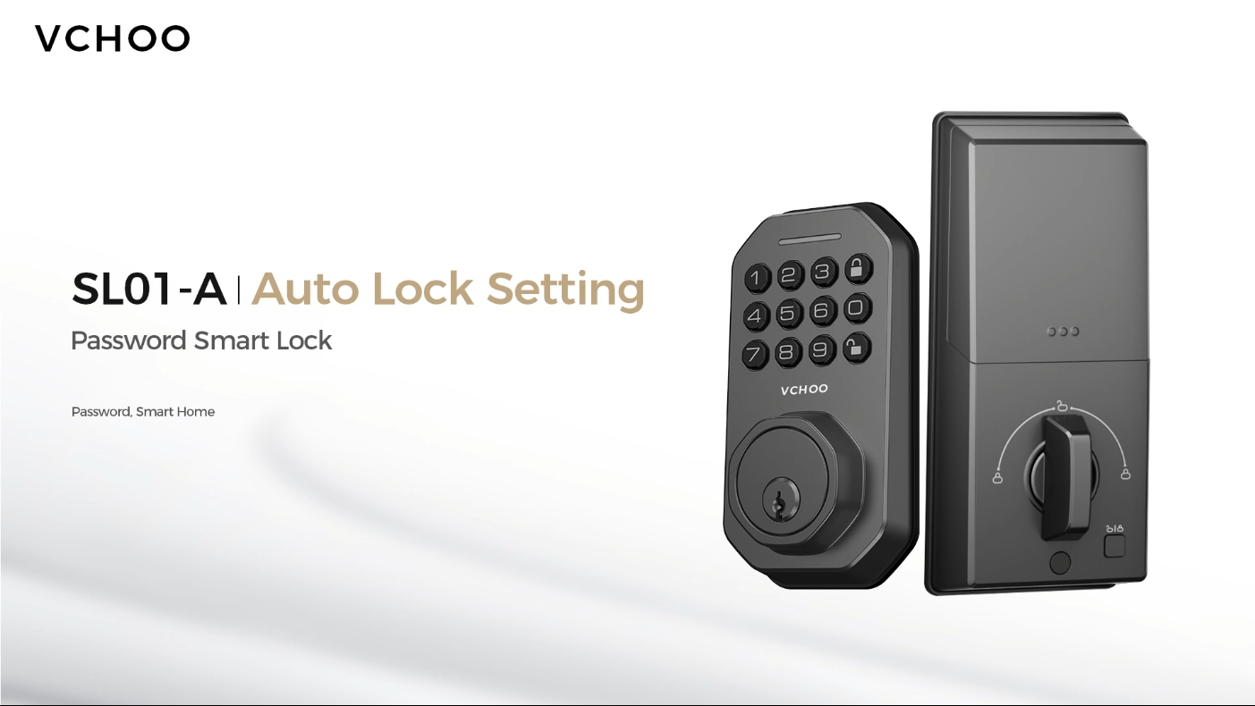 Watch VCHOO Keyless Entry Door Lock Auto Lock Setting on Amazon Live