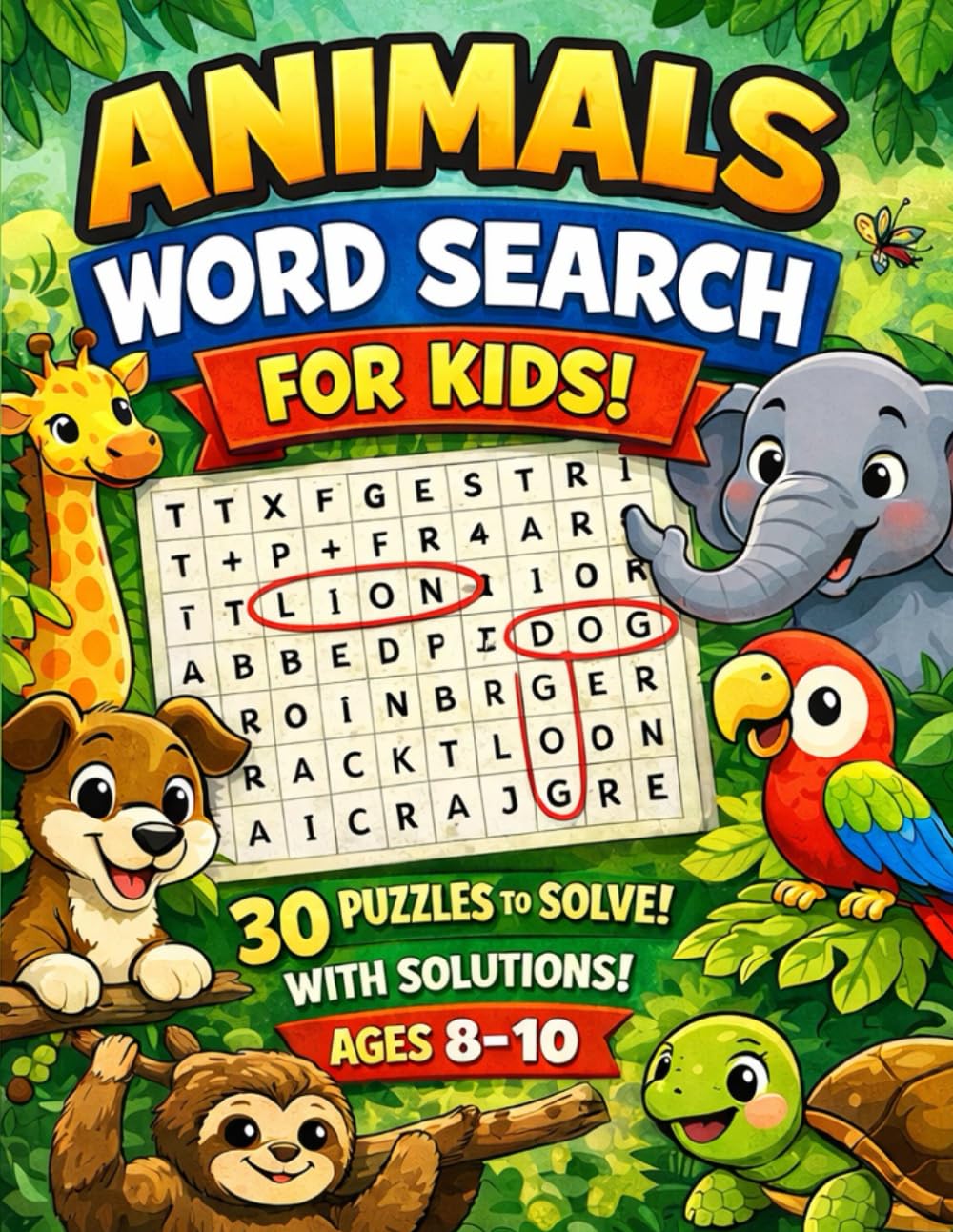 Animal word search for kids: Fun, Learning, and Adventure on Every Page