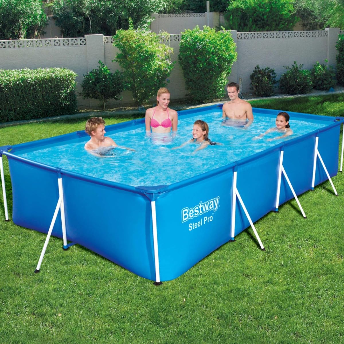 Bestway 56405 Piscina Fuori Terra Steel Pro Rettangolare da 400x211x81 cm