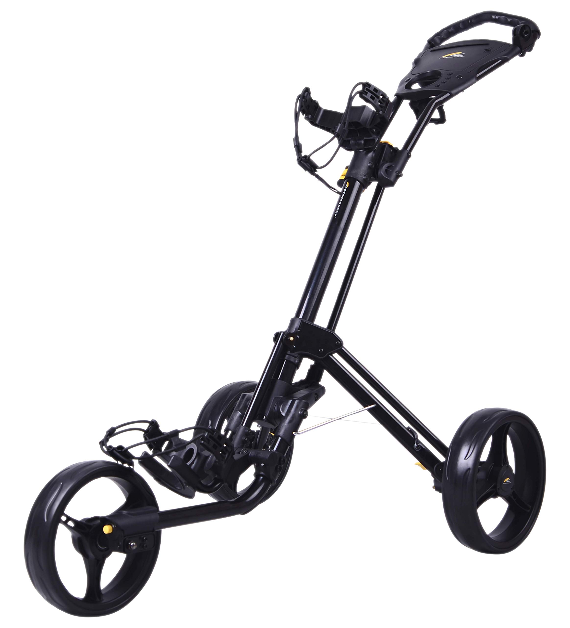 Powakaddy Black Twinline 4 Golf Push Trolley (Black)