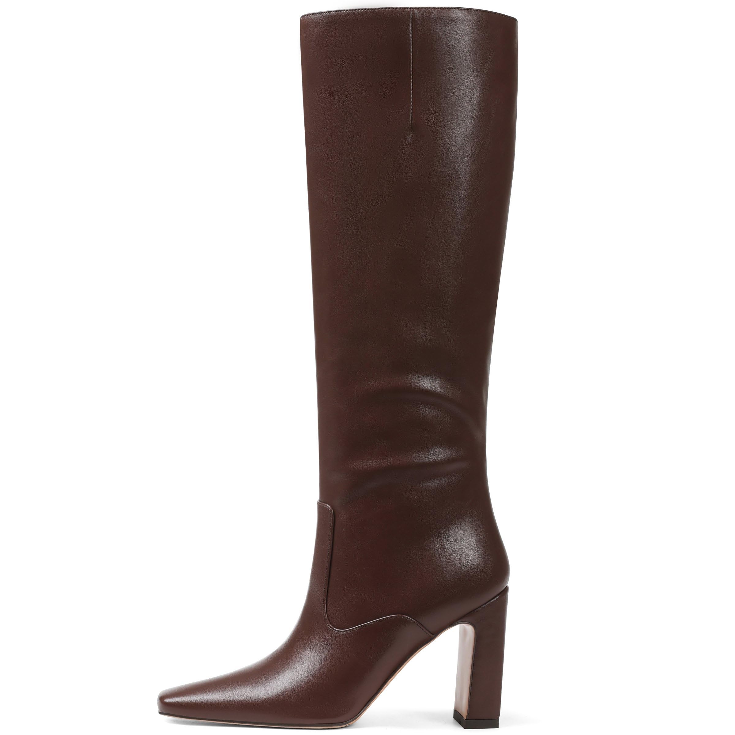 Lovee Cosee Womens Knee High Boots 2025 Chunky Block Heel Square Toe with Side Zipper Fall Winter Comfort