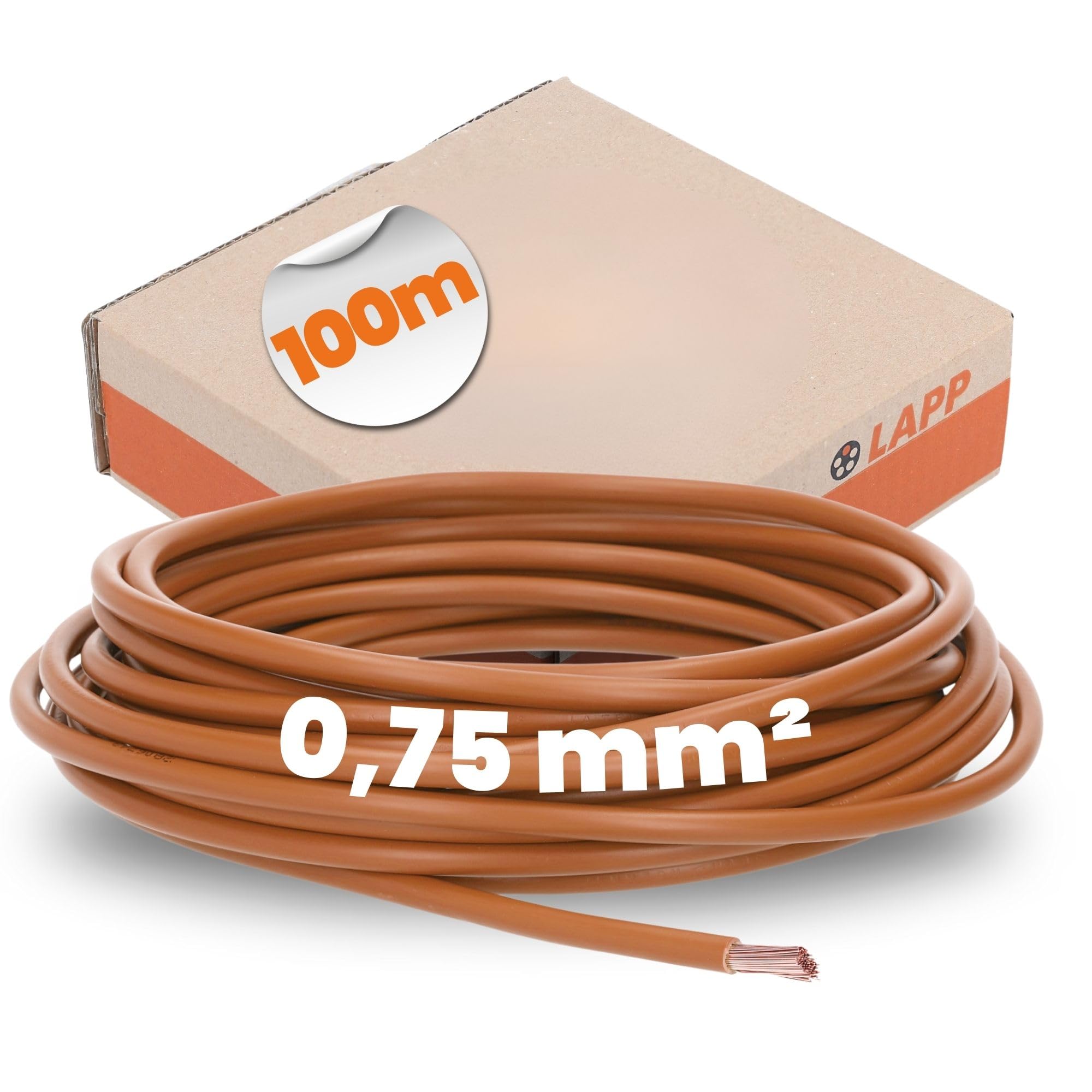Lapp Kabel & Leitung – H05 V-K 1 x 0,75 BN 4510032 r100