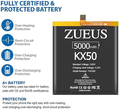 Miniatura 2 de Zurun - Batería de repuesto para iPhone 6S Plus A1634, A1687, A1699 (polímero de litio de alta capacidad, 2750 mAh) con kit de reparación de