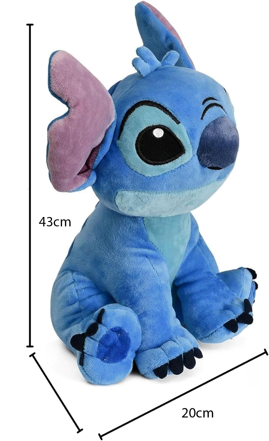 Play by Play Stitch peluche blu (43 cm)