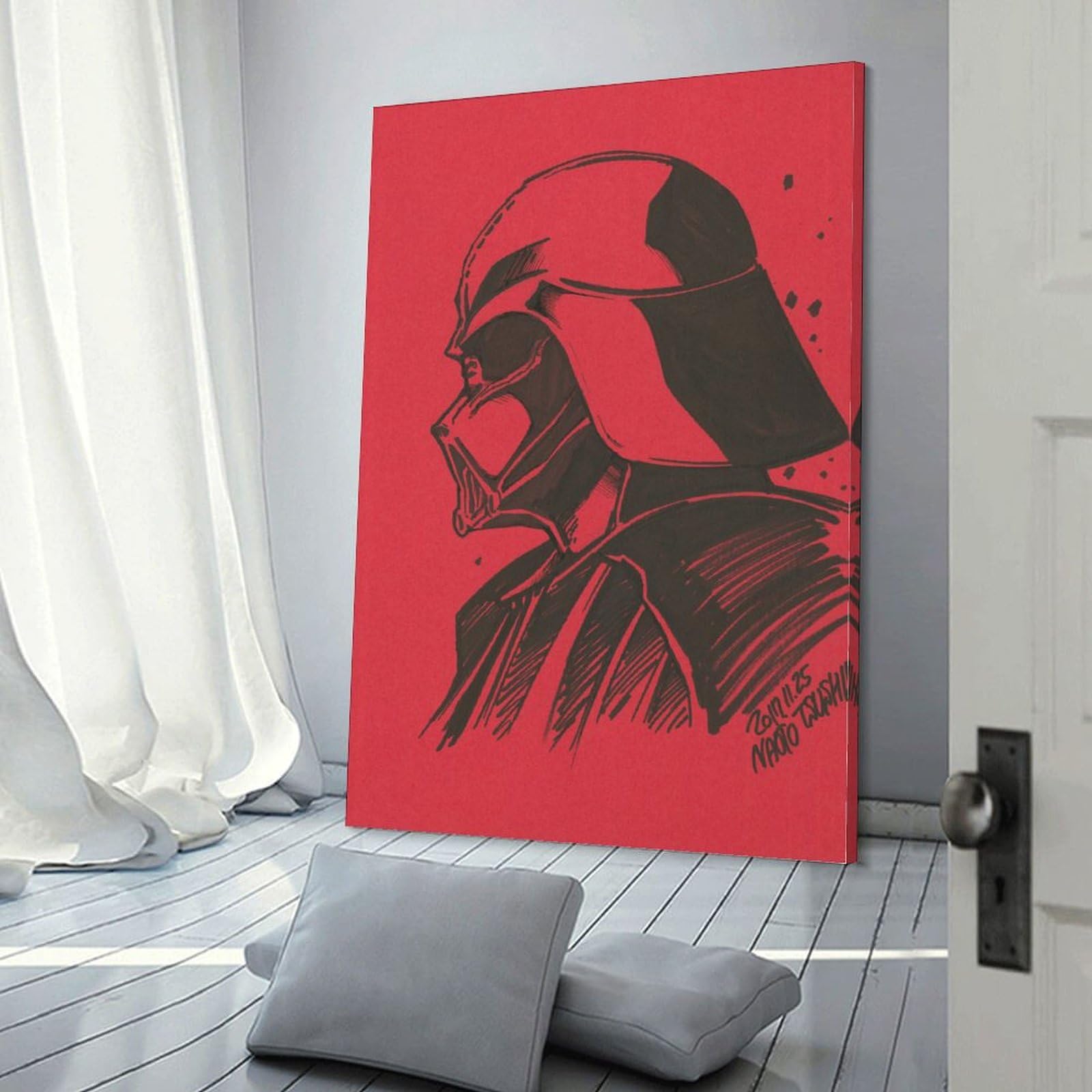 ストリートアート ダース・ベイダー風キャンバス 234552.jpg