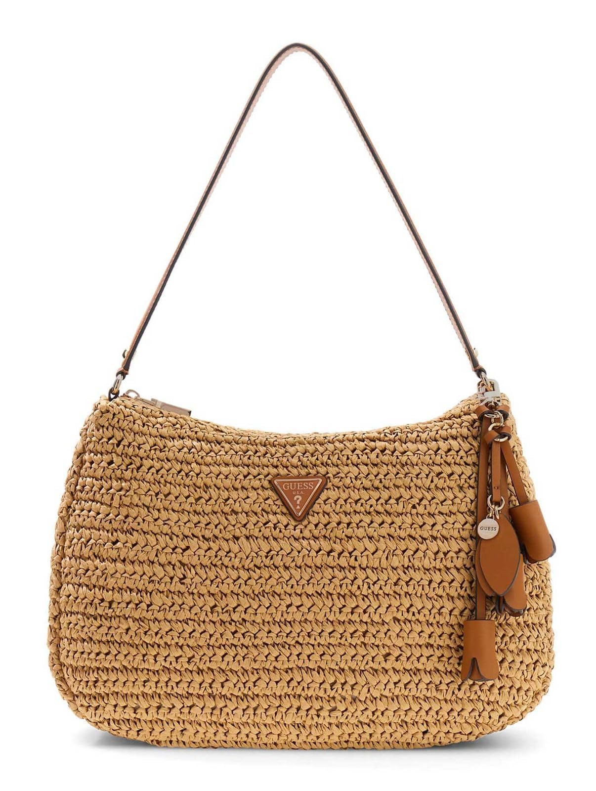 GUESS borsa a tracolla Ofelia Hobo Shoulder Bag Natural/Cognac marrone chiaro