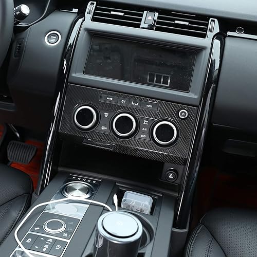Miniatura 4 de YIWANG - Cubierta para panel de ventilación de coche de fibra de carbono 100% auténtica, para Land Rover Discovery 5 LR5 L462 2017-2020, accesorios