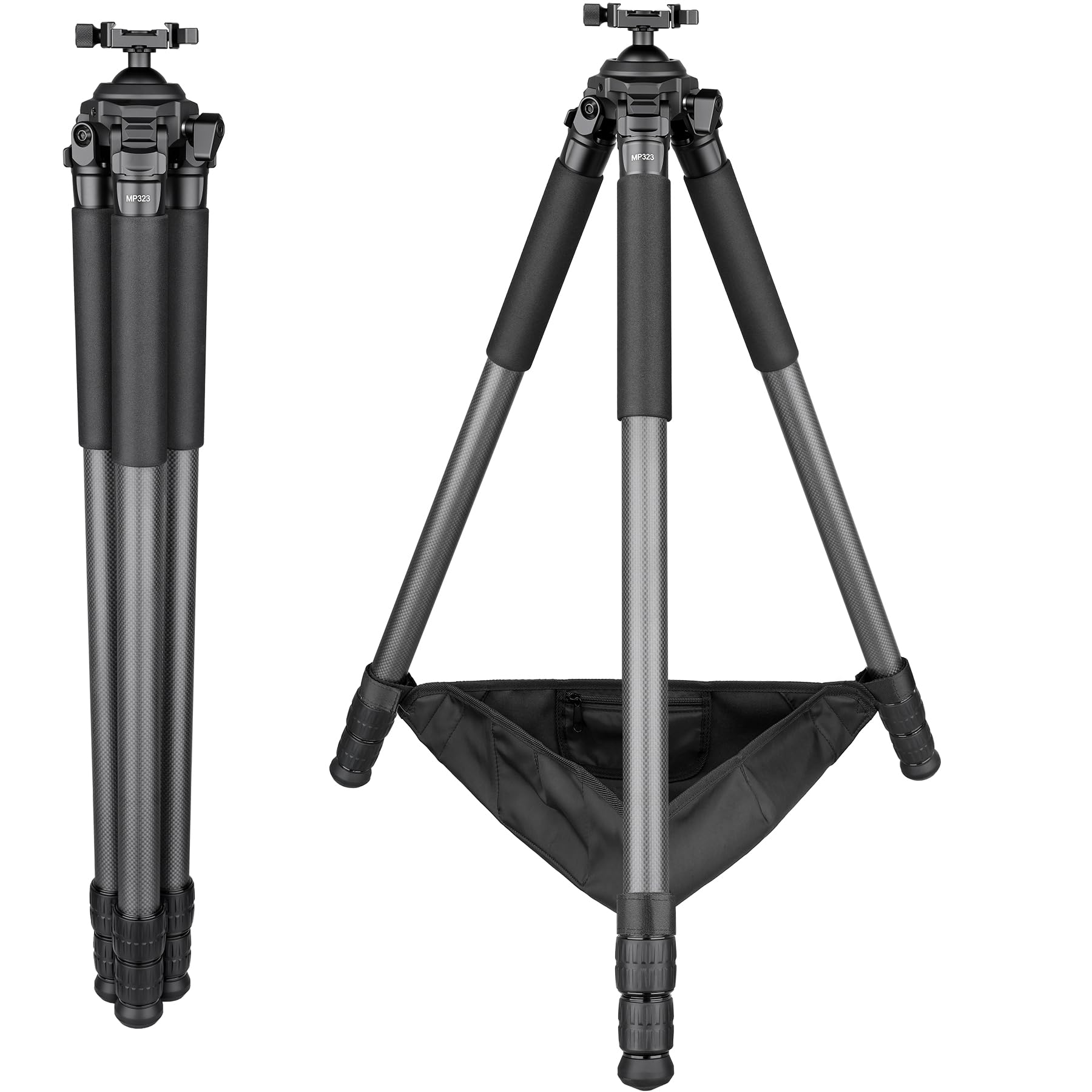 MP323-ZJ-US Carbon Fiber Tripod for Hunting with Arca-Swiss Quick Release