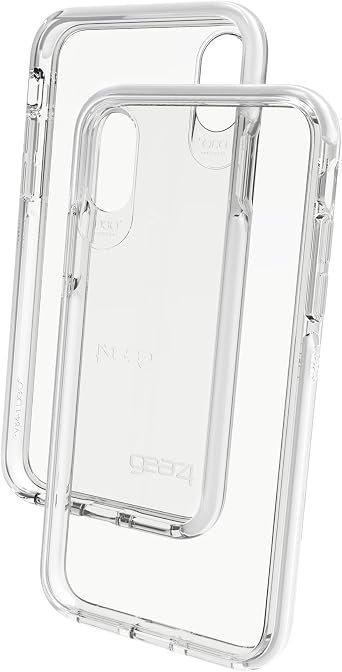 Gear4 Piccadilly Clear Case with Advanced Impact Protection [ Protected by D3O ], Slim, Tough Design for iPhone X/XS White