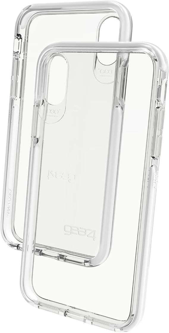 Gear4 Piccadilly Clear Case with Advanced Impact Protection [ Protected by D3O ], Slim, Tough Design for iPhone X/XS White