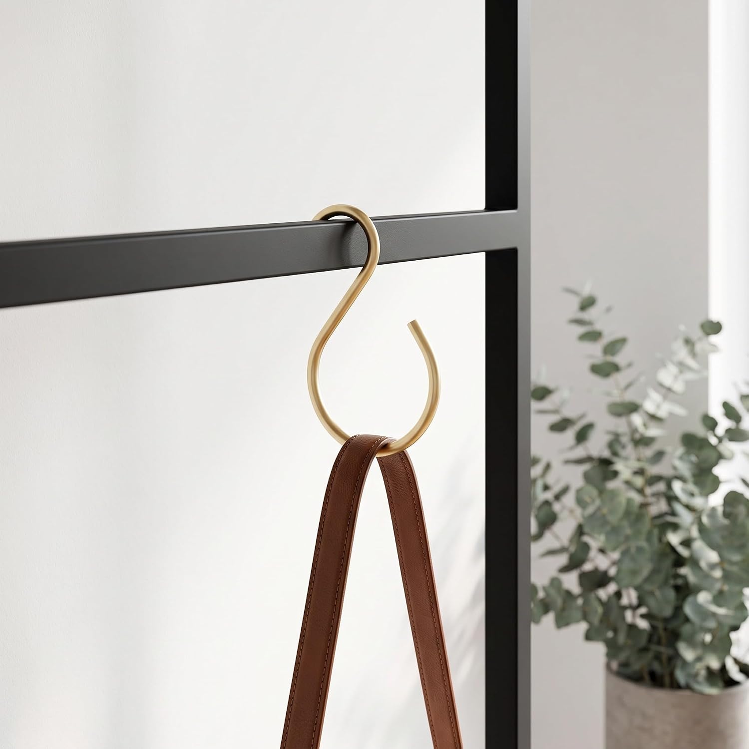 3pcs S Shaped Metal Hanger Closet Organizer for Scarves and Hats