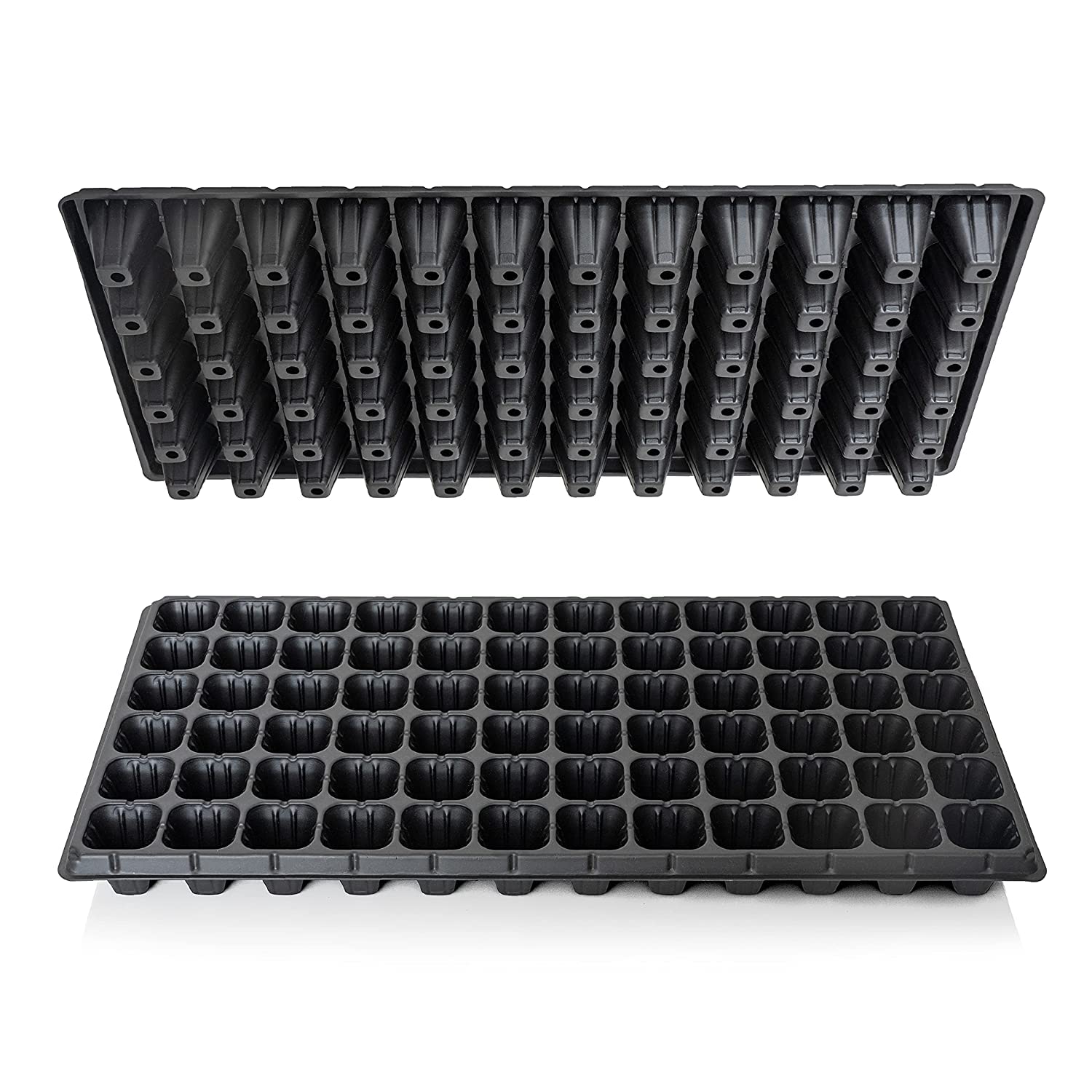 Siddhi Plastic Seedling Nursery Tray with 98 Cavities Gardening Germination Plastic Tray Nursery Pots Mini Propagator Plant Grow Kit Plug Tray for Seedling Germination (Pack of 75) (B0BC5JSDP5) Amazon Price History, Amazon Price Tracker