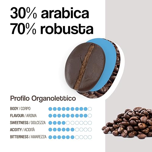 Miniatura 5 de Dongiò Caffè Espresso Napoli - 50 cápsulas de espresso fáciles de servir (ESE 1.732 in) - Café tostado oscuro (intensidad 910) - Tostado y mezclado