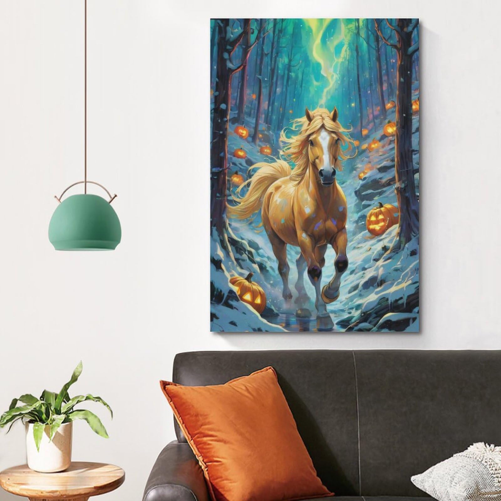 OKNGB Zen Healing Pets Poster Haflinger-Pferd – Beruhigendes Leinwandbild Für Modernes Familien-Schlafzimmer