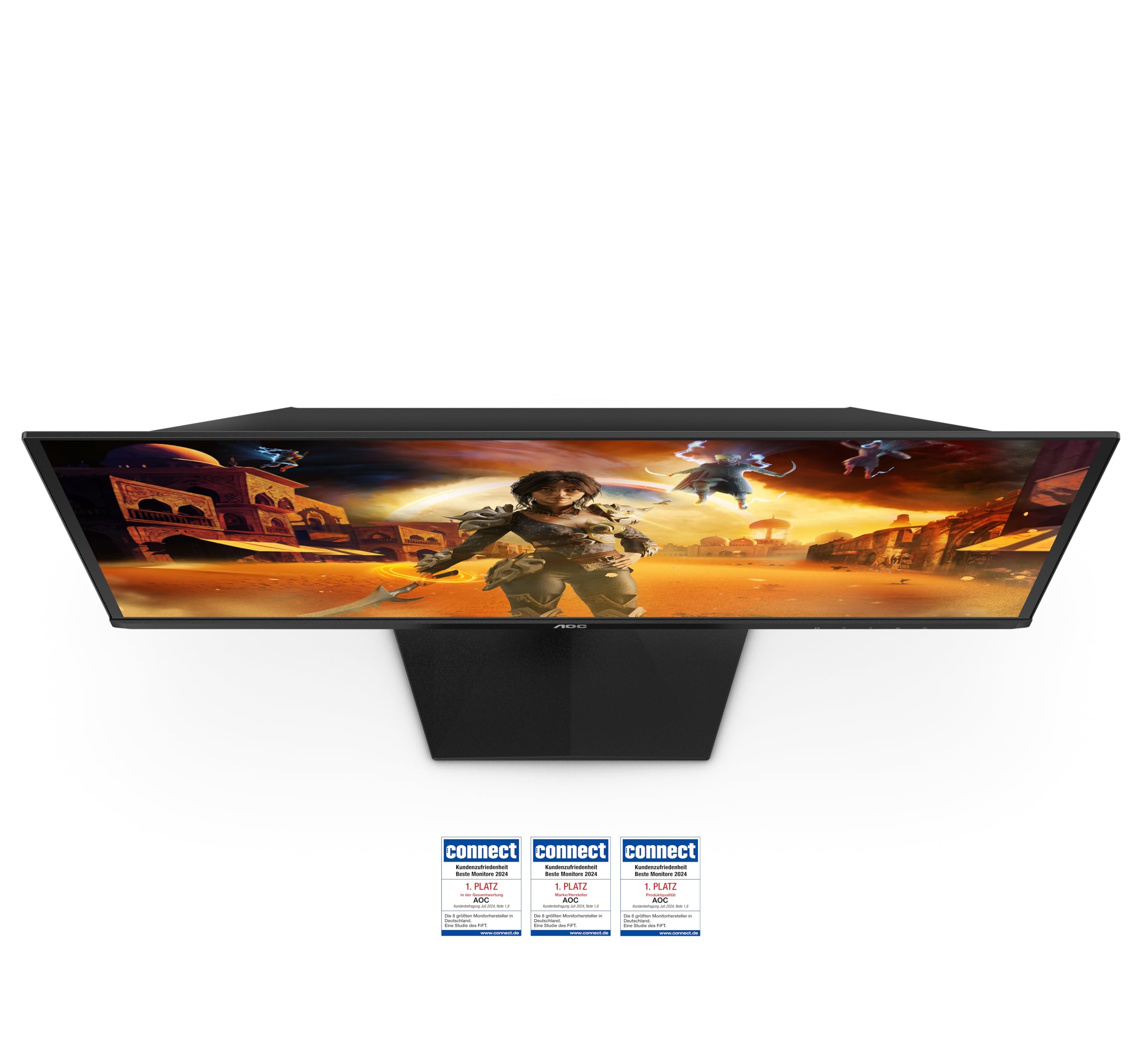 AOC Gaming Monitor Q27G41ZDF 27 pollici 2560x1440, WQHD, 240Hz, QD-OLED Panel, 0.03ms GtG, (HDMI1x 2.0 DP 1x 1.4) HDR10, G-Sync Compatible, Nero