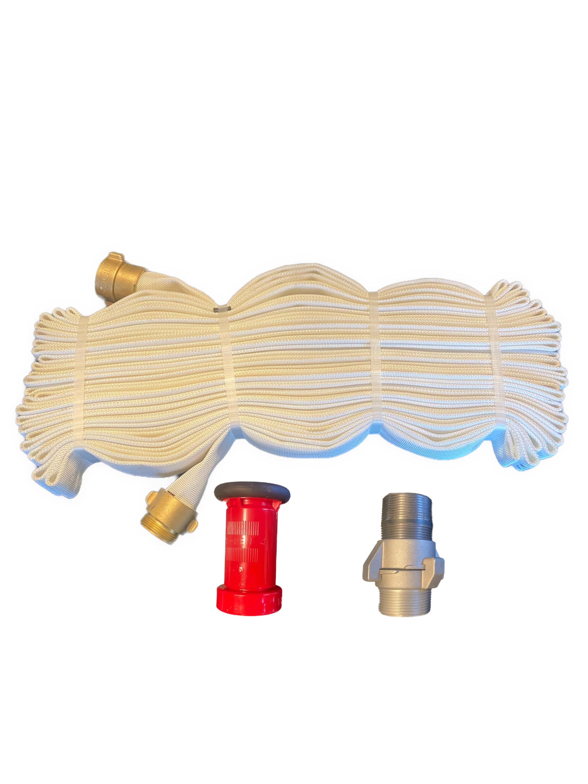 THE EXTINGUISHER GUYS Swimming Pool Fire Protection Kit | Easy-to-Use Quarter Turn Adapter | Fire Hose | Pool Pump Adapter | Nozzle | Provides Immediate Access to Pool Water incase of Fire (100ft)