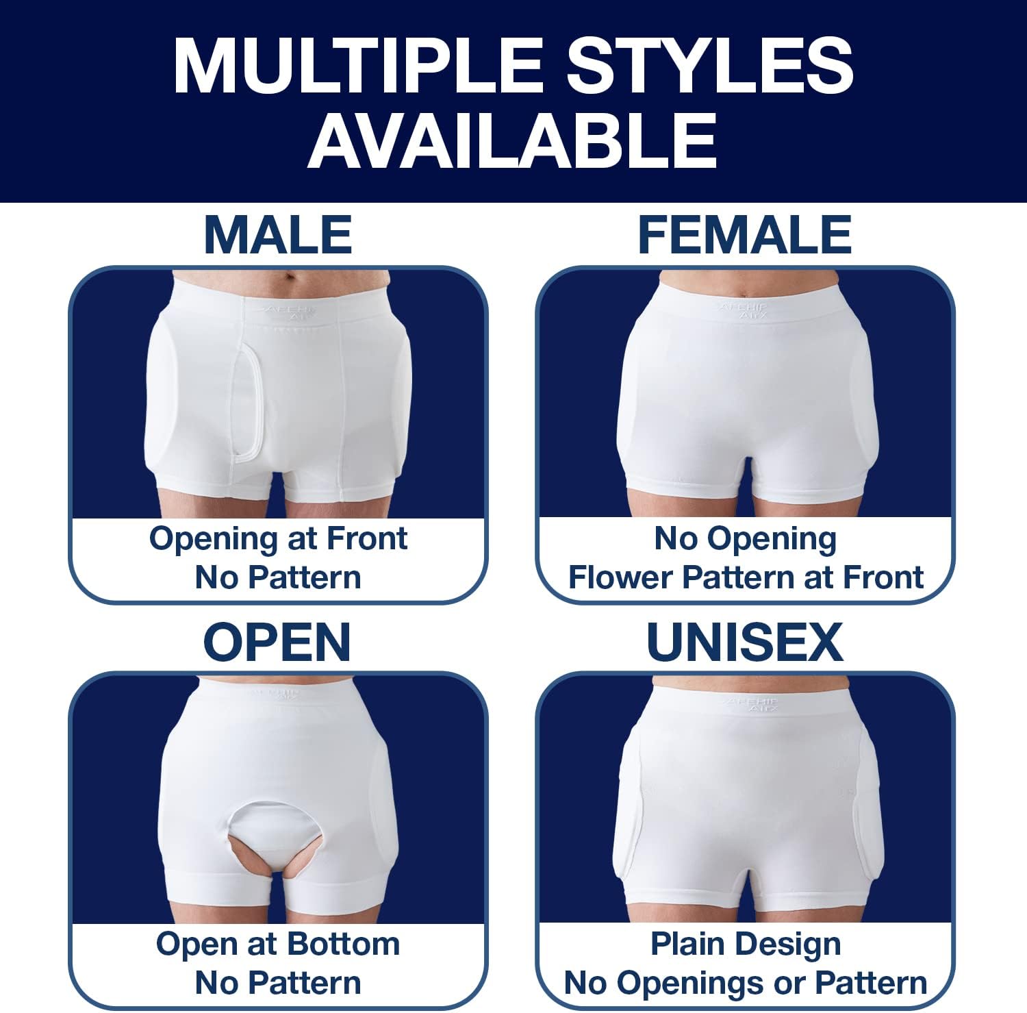 SAFEHIP AirX Women’s Hip Protector Undergarment Fall Injury Prevention Hip Support for Elderly Seniors, Breathable, Skin-Friendly and Comfortable (Medium 36-44 inches) BY TYTEX