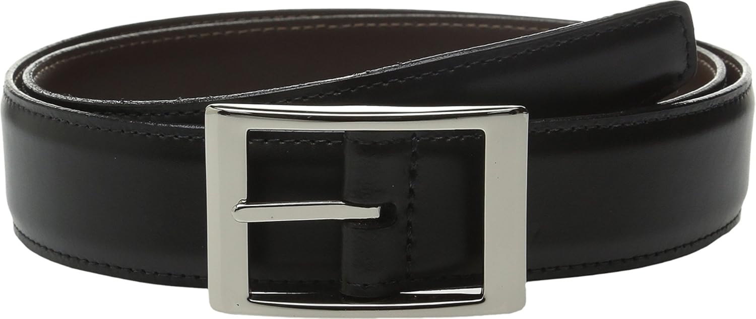 Torino Leather Co. mens Reversible 33mm Aniline Leather W/Aniline Leather