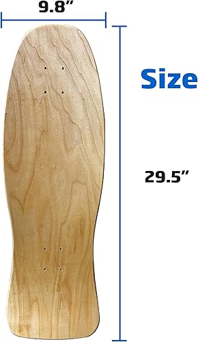 Miniatura 10 de Tabla de monopatín Old School Styles Retro 1980's Designs 8 Layer Maple Decks cóncavos y Kicktails Incluye cinta de agarre negra, úsalos o pintarlos