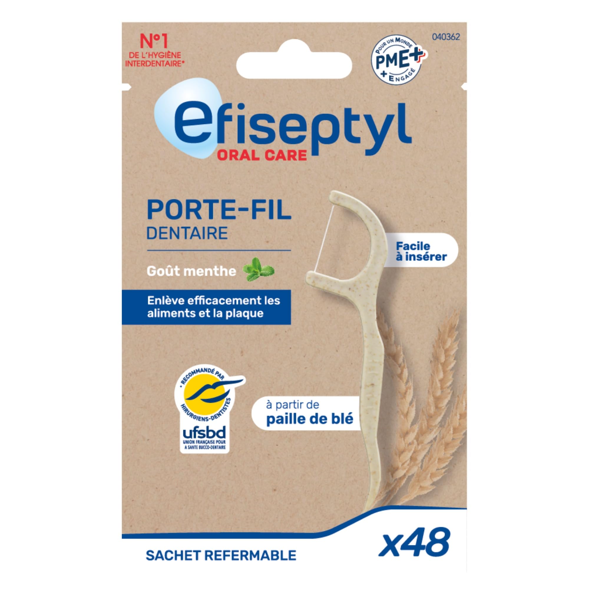 Zahnseidenhalter Efiseptyl 48 Stk Weizenstroh…