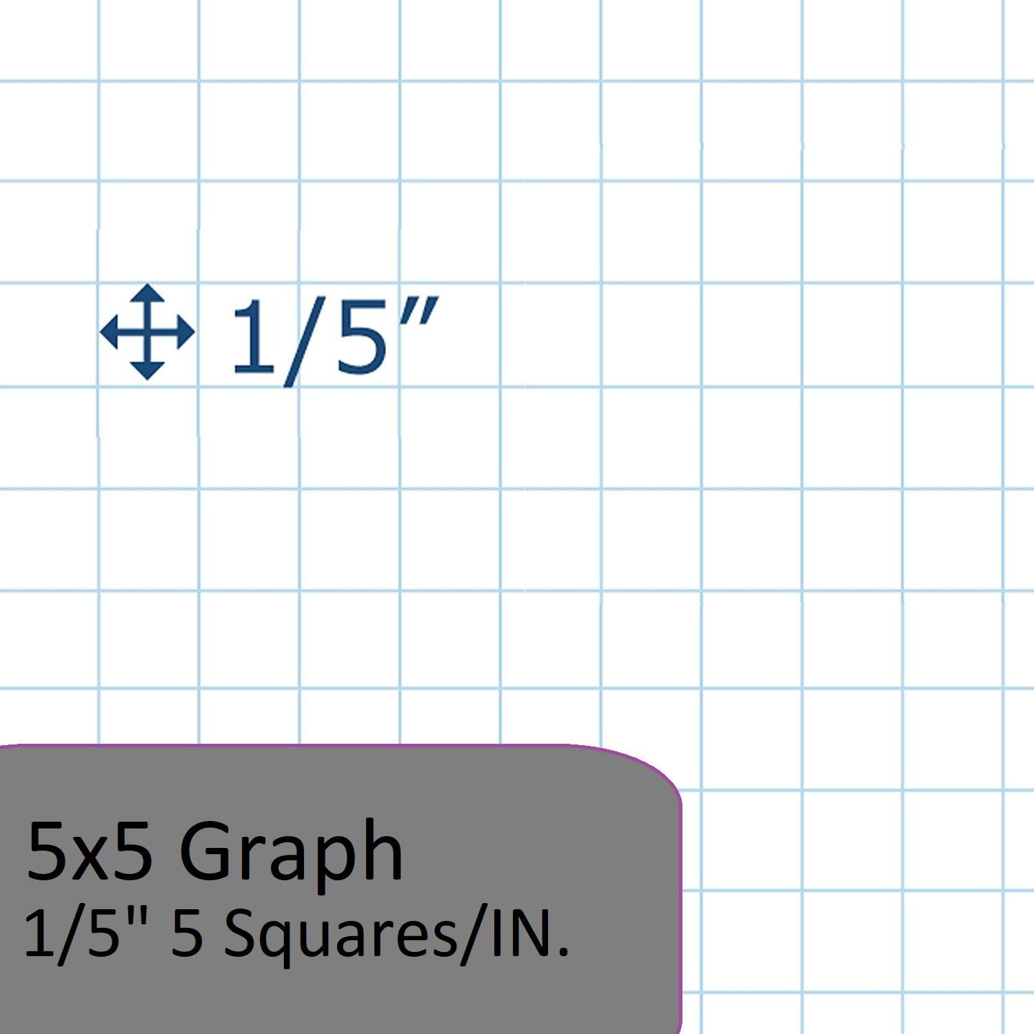 1InTheOffice Graph Composition Notebook, 9.75" x 7.5" Graph Paper Notebook, Black "2 Pack"