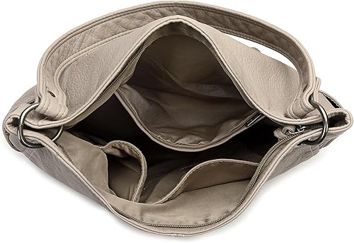 Vista 4 de Montana West Bolso Hobo para mujer, bolso de hombro suave con asa superior con cartera